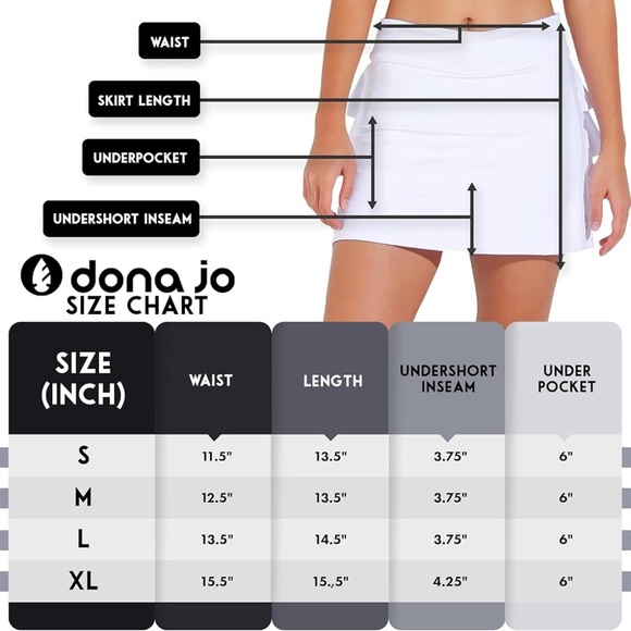 Like New [Dona Jo] Blue Tennis + Pickle Skirt Shorts Skort + Pocket | Large  2 - Picture 14 of 16